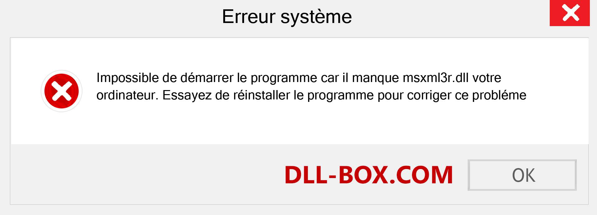 Le fichier msxml3r.dll est manquant ?. Télécharger pour Windows 7, 8, 10 - Correction de l'erreur manquante msxml3r dll sur Windows, photos, images